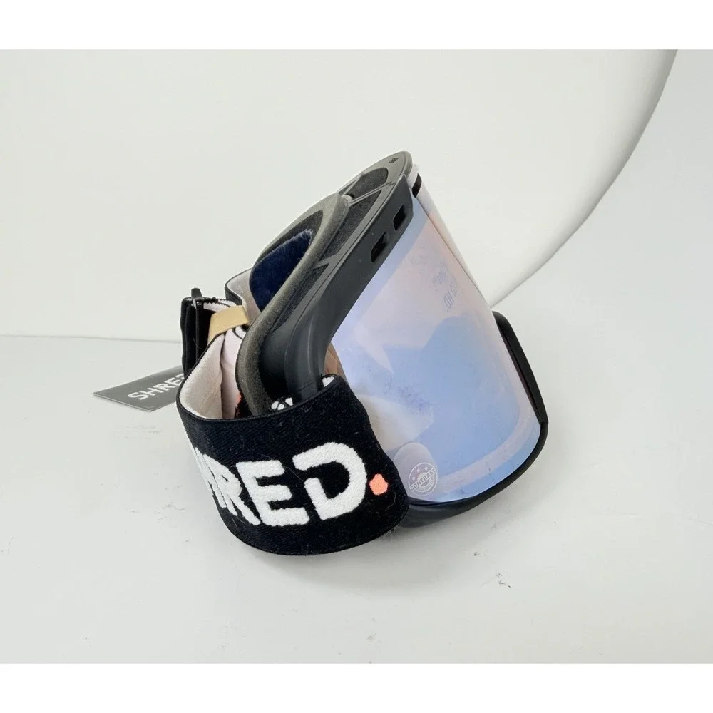 SHRED Optics Amazify Ski‎ Goggles Black CBL Plasma Mirror NoDistortion